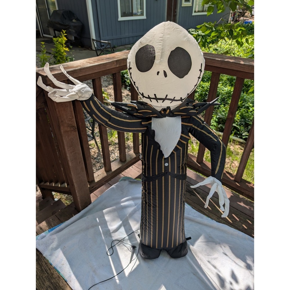 Tim Burtons Nightmare Before Christmas Jack Skellington 44" Inflatable Halloween